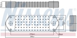 Radiator ulei / termoflot Nissens 90715