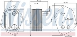 Radiator ulei / termoflot Nissens 90720