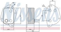 Radiator ulei / termoflot Nissens 90721