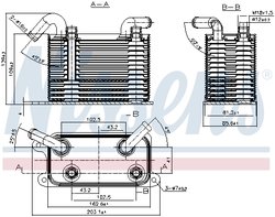 RADIATOR RACIRE ULEI CUTIE VITEZE AUTOMATA NISSENS 90722 - Compatibil cu VW