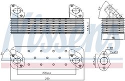 Radiator ulei / termoflot Nissens 90728