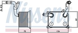Radiator ulei / termoflot Nissens 90744