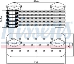 Radiator ulei / termoflot Nissens 90757