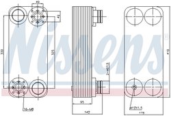 Radiator, retarder Nissens 90761