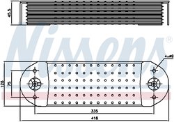 RADIATOR ULEI / TERMOFLOT NISSENS 90764 - Compatibil cu VOLVO