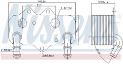 Radiator ulei / termoflot Nissens 90781