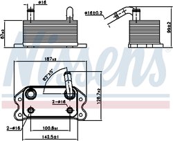 Radiator ulei / termoflot Nissens 90779