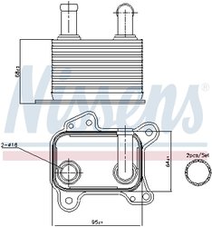 Radiator ulei / termoflot Nissens 90825