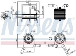 Radiator ulei / termoflot Nissens 90849