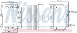 Radiator ulei / termoflot Nissens 90876