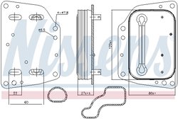 Radiator ulei / termoflot Nissens 90882