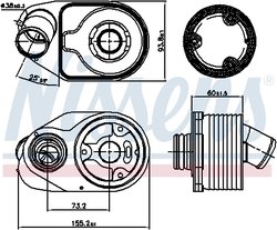 Radiator ulei / termoflot Nissens 90888