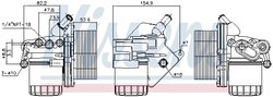 Radiator ulei / termoflot Nissens 90893