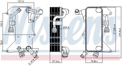RADIATOR RACIRE ULEI CUTIE VITEZE AUTOMATA NISSENS 90894 - Compatibil cu AUDI