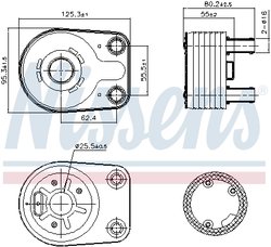 Radiator ulei / termoflot Nissens 90898