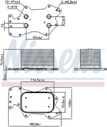 Radiator ulei / termoflot Nissens 90910
