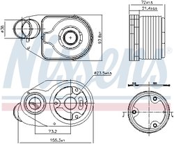 Radiator ulei / termoflot Nissens 90932
