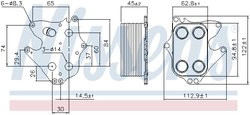 Radiator ulei / termoflot Nissens 90990