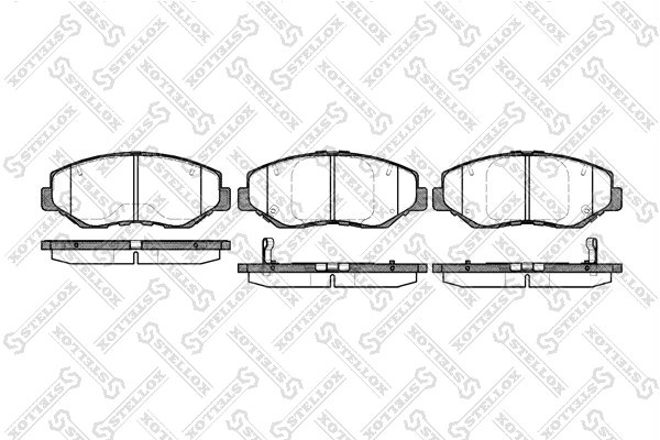 Set placute frana Stellox 910 000B-SX