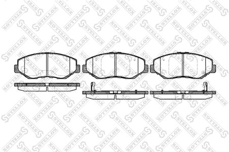 Set placute frana Stellox 910 000B-SX