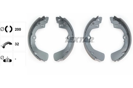 SET SABOTI FRANA TEXTAR 91039001 - Compatibil cu CHEVROLET, DAIHATSU, GEO, HOLDEN, ROVER, SUBARU, SUZUKI, SUZUKI (CHANGAN), SUZU