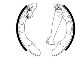 SET SABOTI FRANA TEXTAR 91044700 - Compatibil cu AUDI, CHERY, SEAT, SKODA, SKODA (SVW), VW, VW (FAW), VW (SVW)
