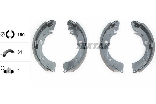 Set saboti frana Textar 91048700