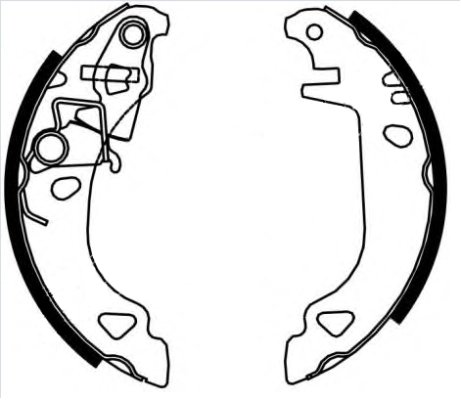 SET SABOTI FRANA TEXTAR 91049200 - Compatibil cu FIAT, LANCIA