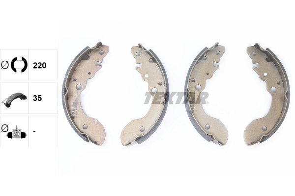 SET SABOTI FRANA TEXTAR 91051200 - Compatibil cu SUZUKI
