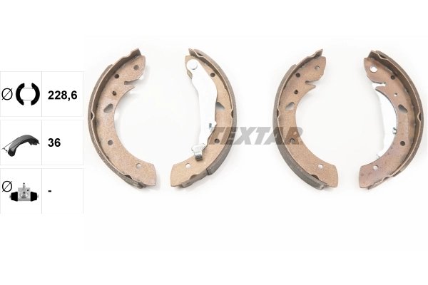 Set saboti frana Textar 91053400
