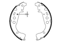 Set saboti frana Textar 91053500