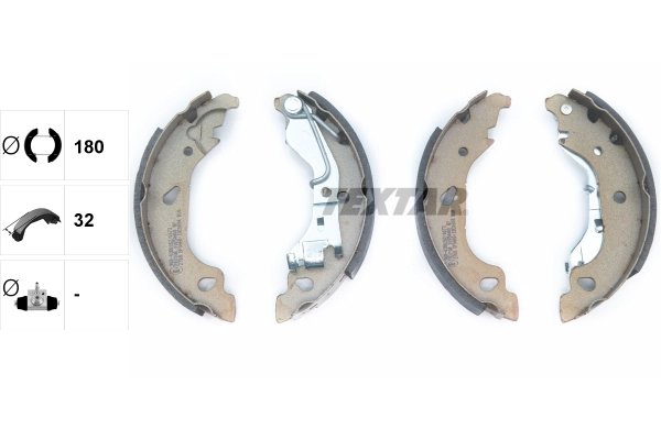 SET SABOTI FRANA TEXTAR 91054400 - Compatibil cu FIAT, ZASTAVA