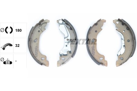 SET SABOTI FRANA TEXTAR 91054400 - Compatibil cu FIAT, ZASTAVA