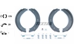 Set saboti frana Textar 91054600