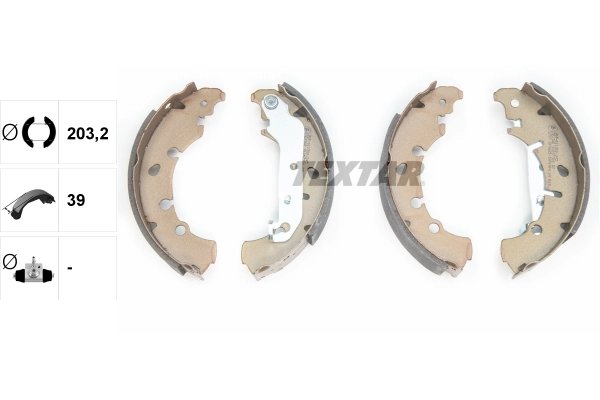 Set saboti frana Textar 91057300