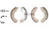 Set saboti frana Textar 91057300