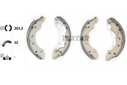 Set saboti frana Textar 91057400