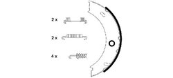 Set saboti frana Textar 91057900