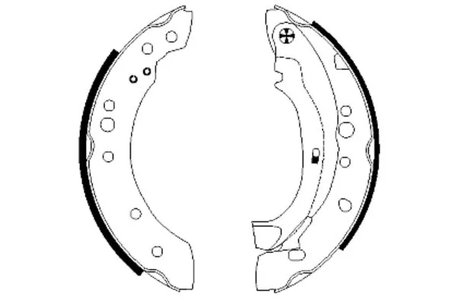 SET SABOTI FRANA TEXTAR 91059800 - Compatibil cu CITROEN, CITROEN (DF-PSA), PEUGEOT