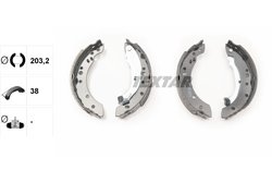 SET SABOTI FRANA TEXTAR 91059800 - Compatibil cu CITROEN, CITROEN (DF-PSA), PEUGEOT