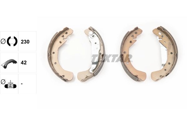 SET SABOTI FRANA TEXTAR 91060100 - Compatibil cu CHEVROLET, HOLDEN, OPEL, VAUXHALL