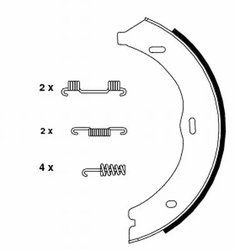 Set saboti frana Textar 91061900