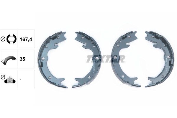 SET SABOTI FRANA TEXTAR 91062800 - Compatibil cu ACURA, HONDA