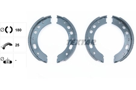 SET SABOTI FRANA TEXTAR 91063500 - Compatibil cu PORSCHE