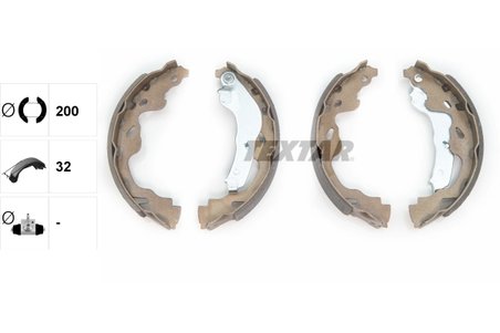 Set saboti frana Textar 91064500