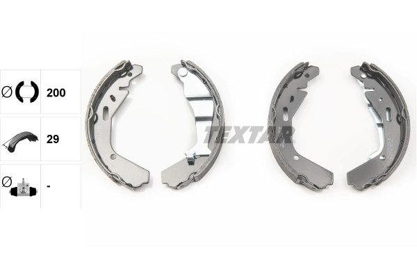 SET SABOTI FRANA TEXTAR 91065200 - Compatibil cu CHEVROLET, HOLDEN, OPEL, SUBARU, SUZUKI, VAUXHALL