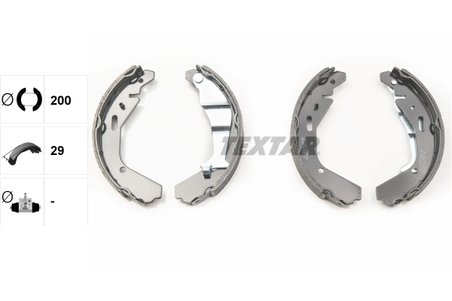 SET SABOTI FRANA TEXTAR 91065200 - Compatibil cu CHEVROLET, HOLDEN, OPEL, SUBARU, SUZUKI, VAUXHALL
