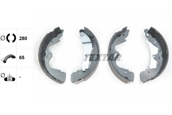SET SABOTI FRANA TEXTAR 91065100 - Compatibil cu NISSAN