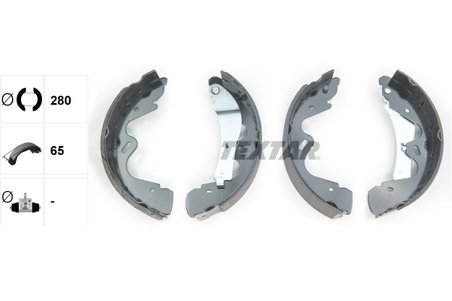 SET SABOTI FRANA TEXTAR 91065100 - Compatibil cu NISSAN