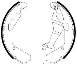 SET SABOTI FRANA TEXTAR 91065200 - Compatibil cu CHEVROLET, HOLDEN, OPEL, SUBARU, SUZUKI, VAUXHALL